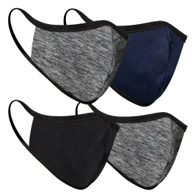 4-pack 2tone and Solid non Medical Masks