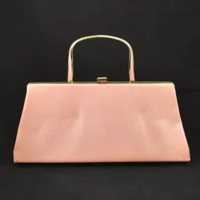 1950s Pink Snakeskin Handbag