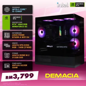 ALL IT PC Package - DEMACIA | Intel Core i5-12400F / RTX 4060 8G / 16GB RAM / 512GB SSD