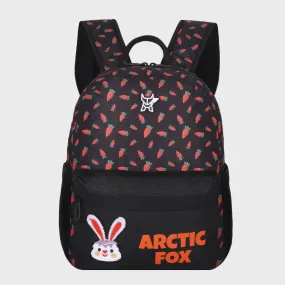 Arctic Fox Bunny Orange School Backpack for Boys and Girls