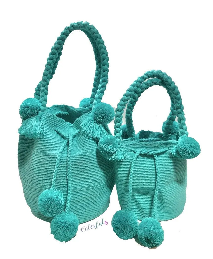 Boho Chic Handbags with Pompoms