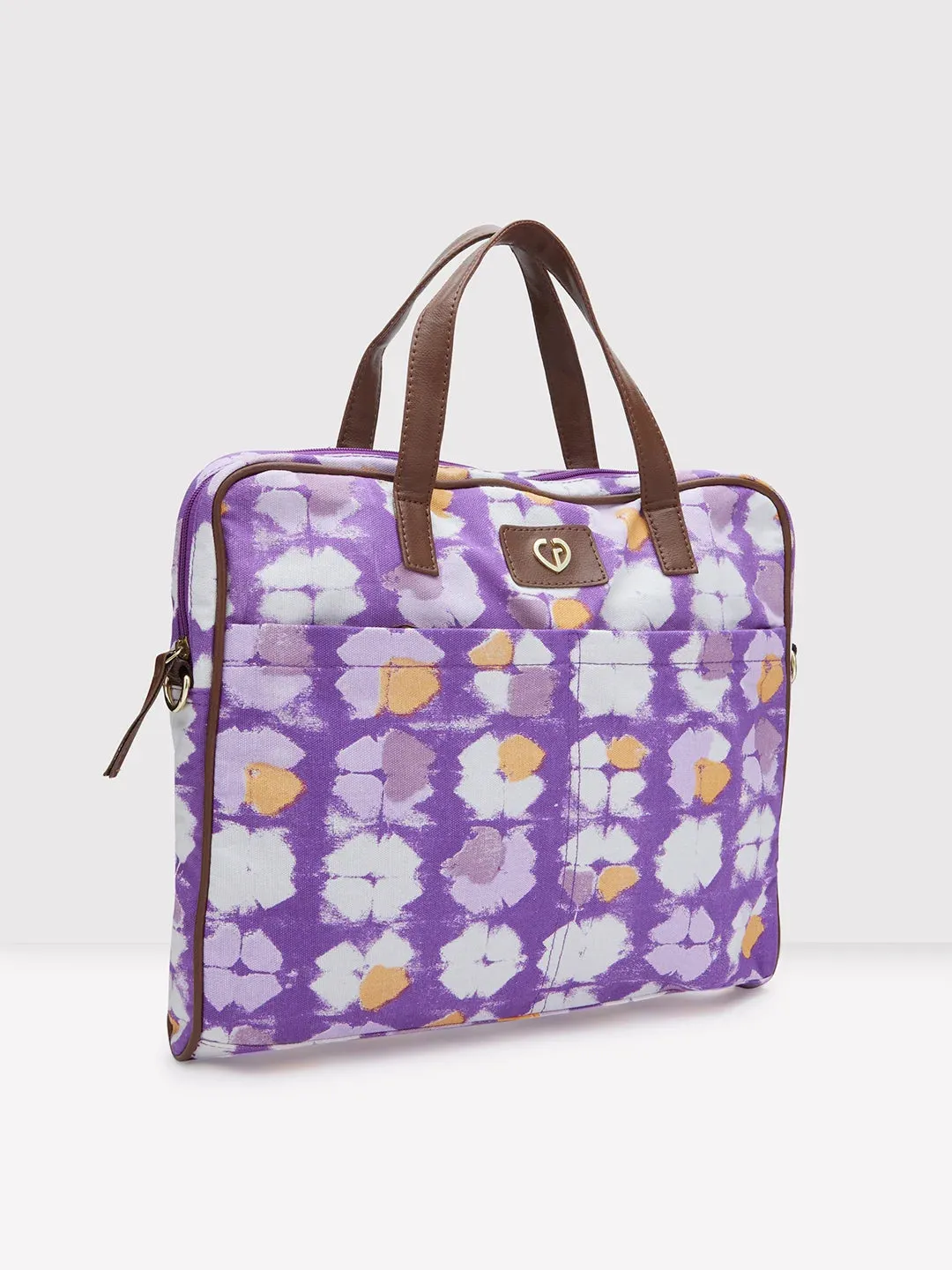 Caprese Enora Laptop Bag Large Purple