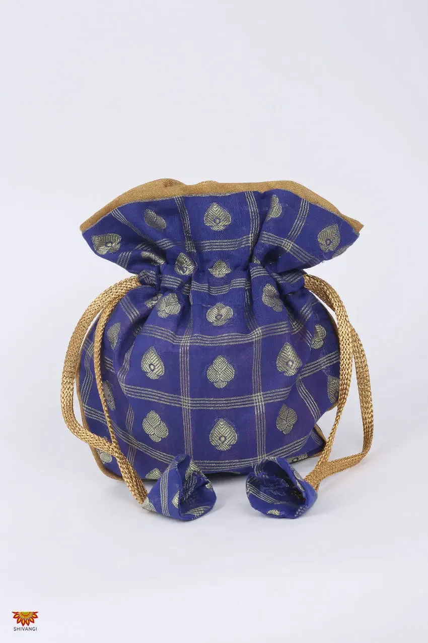 Girls Blue Women’s Handcrafted Potli Bag