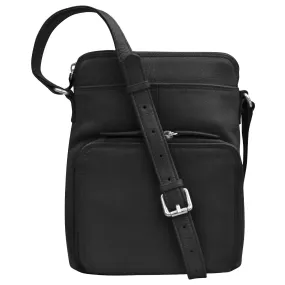 ILI Black Small Crossbody Organizer Bag - Compact and Stylish Travel Accessory