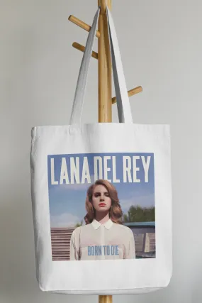 Lana Del Rey Born To Die White Tote Bag With Zipper