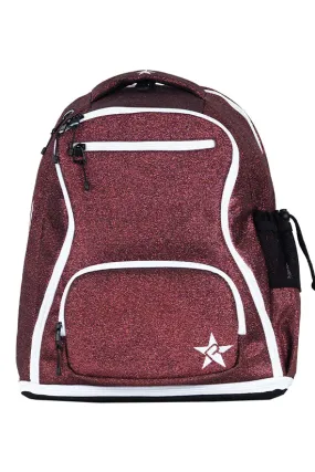 Maroon Rebel Dream Bag with White Zipper