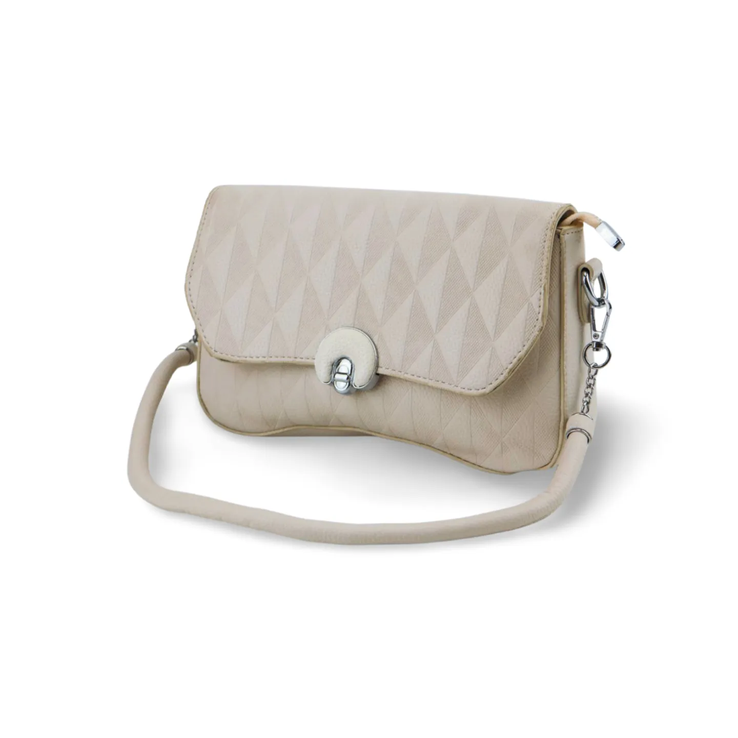 Stylish Quilted Crossbody Bag with Chain and Strap Detail