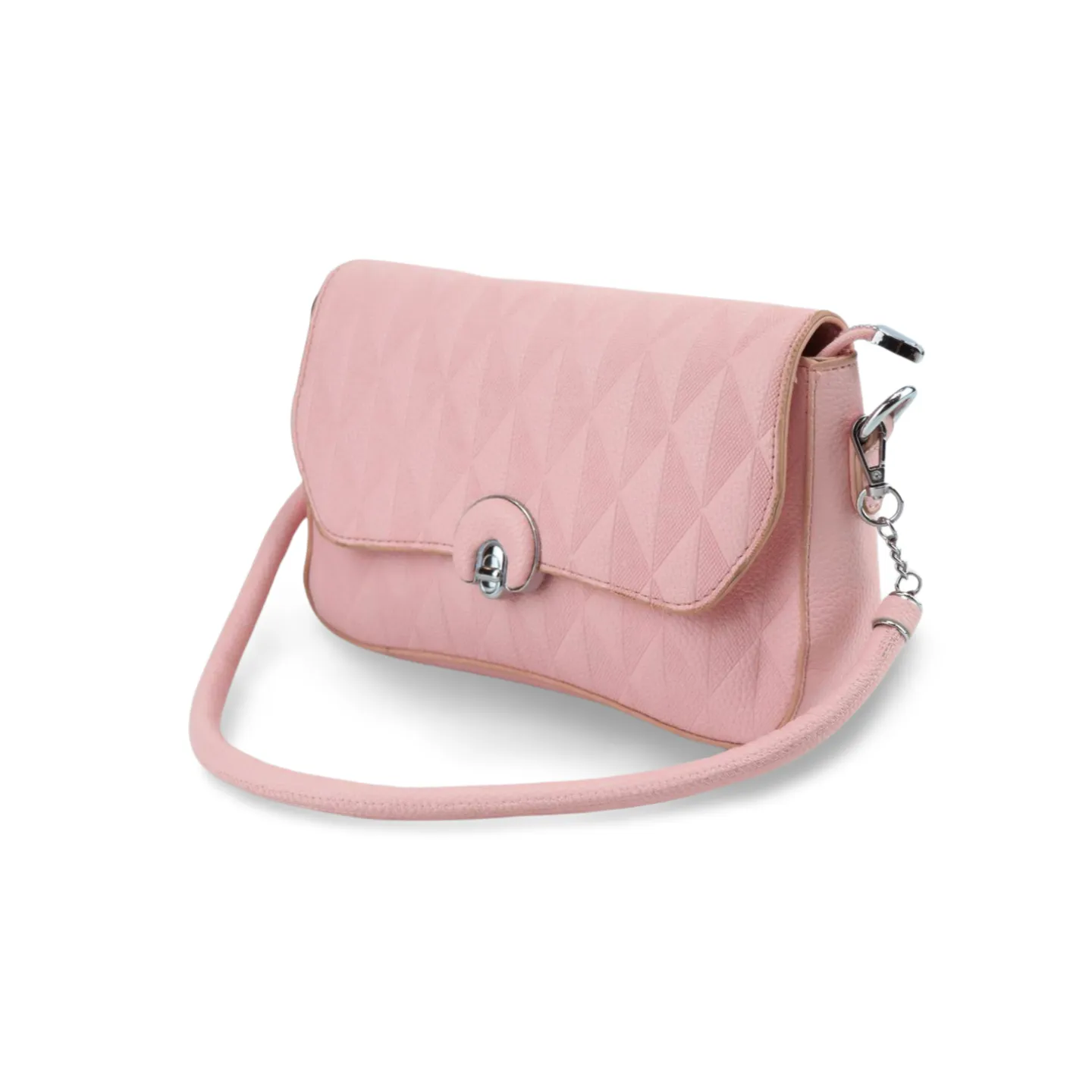 Stylish Quilted Crossbody Bag with Chain and Strap Detail